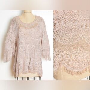 Damianou vintage flapper top Gatsby vibes rose gold metallic